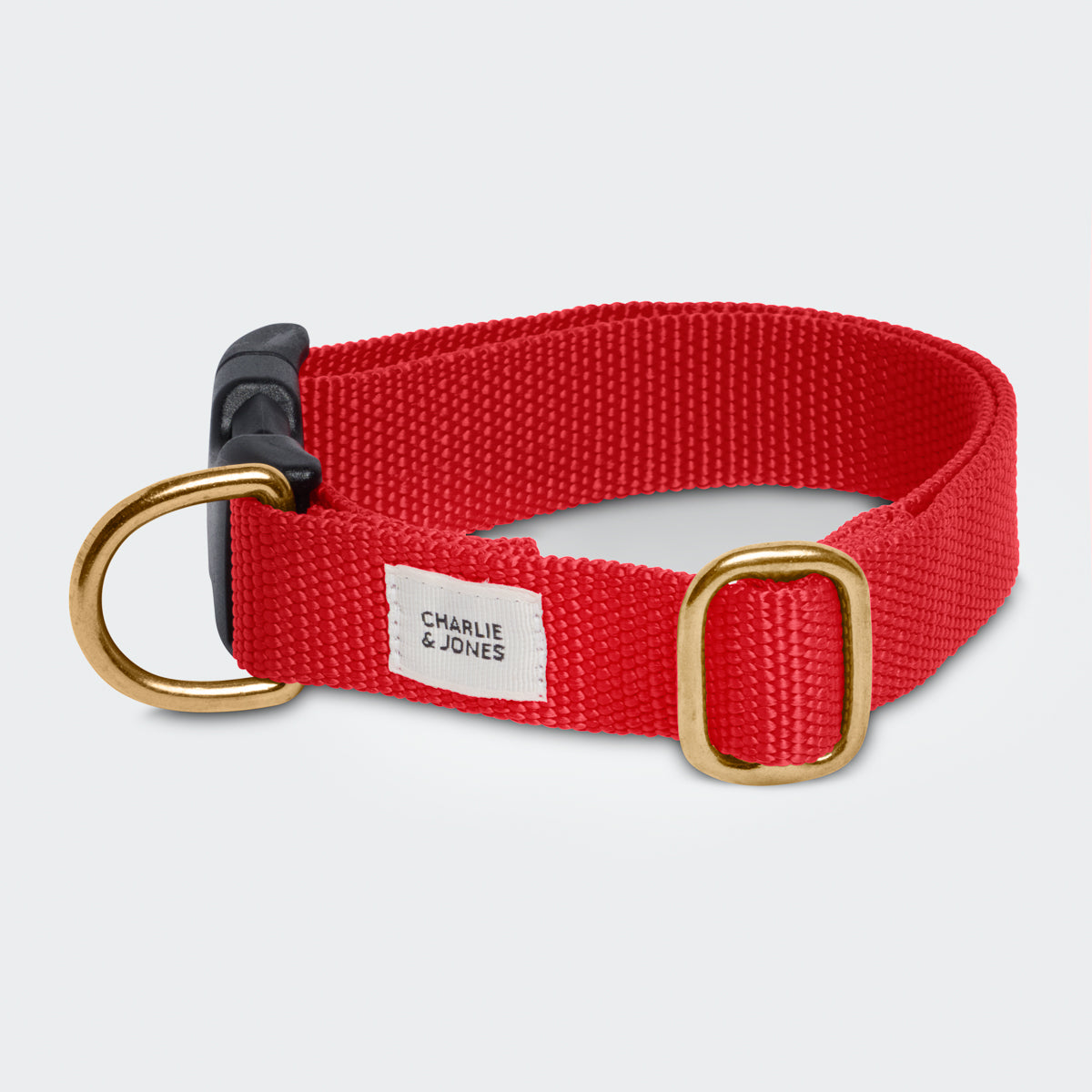 geluk manipuleren Afdeling Honden Halsband met naam en telefoonnummer Ruby Red – Charliejones