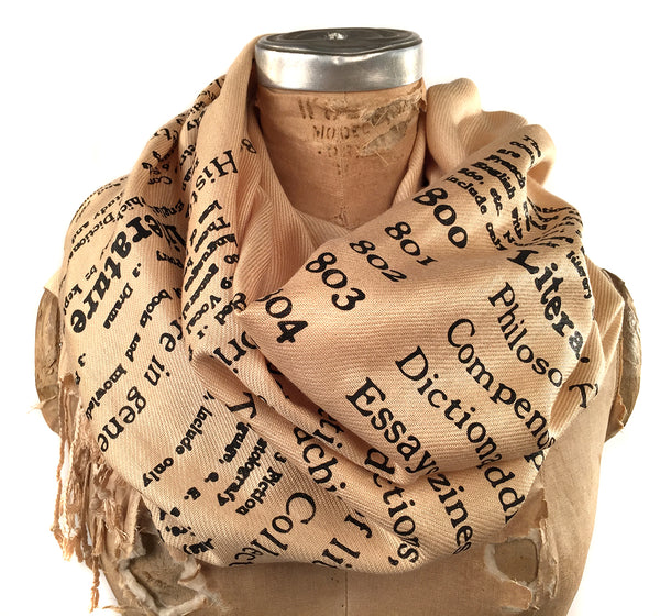 Dewey Decimal Literatur scarf, by Cyberoptix