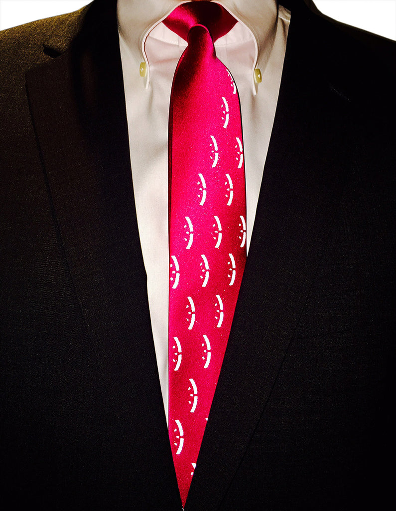custom retroreflective printed necktie