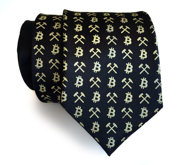 bitcoin necktie, by cyberoptix