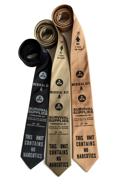 civil defense CD neckties