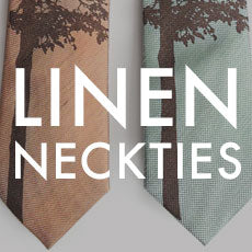 custom printed linen neckties, by Cyberoptix