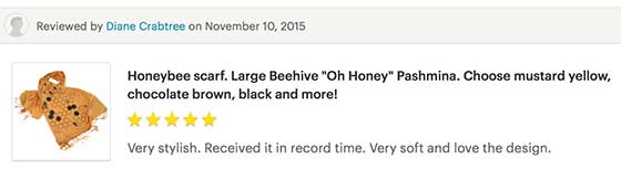 Cyberoptix honey bee scarf customer reviews