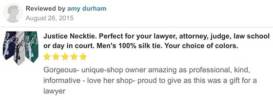 scales of justice necktie customer reviews