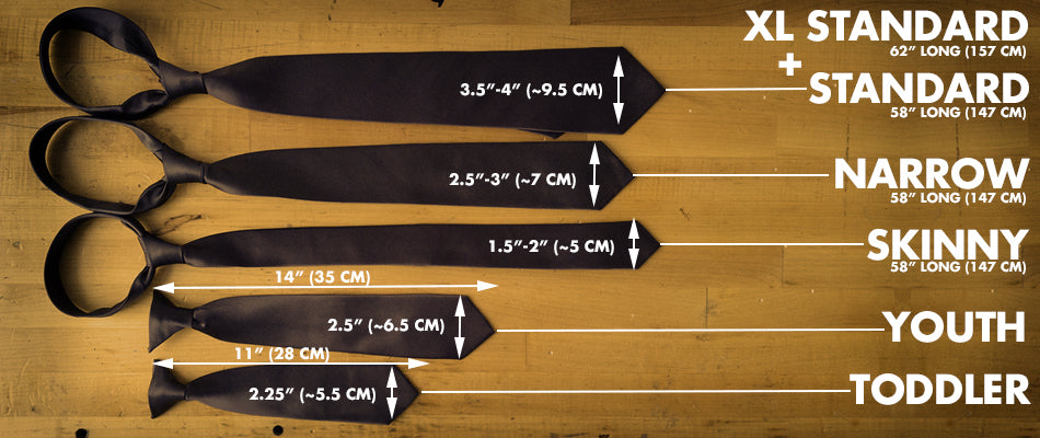 necktie sizing guide, by Cyberoptix