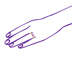 Bague Rio Or jaune et Améthyste