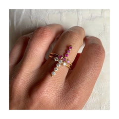 Bague AA Or jaune et Diamants