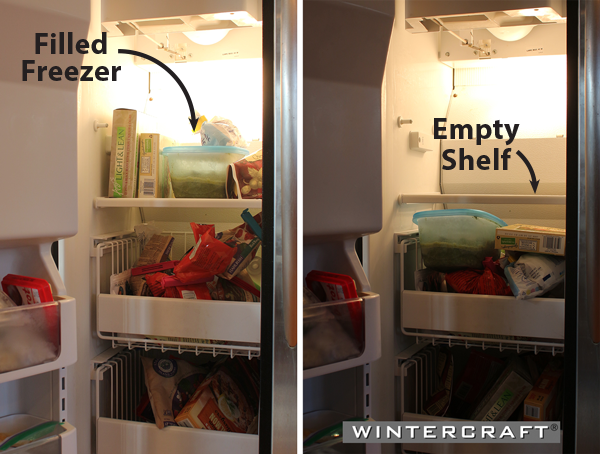 Empty a shelf in the freezer for a Wintercraft Globe Ice Lantern Balloon