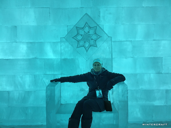 At the end of the Great Hall is a giant ice throne which is probably the most photographed section of the hotel.