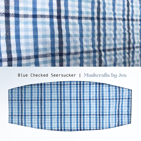 Blue Check Seersucker