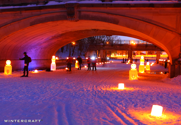 Under the Bridge Luminary Loppet 2009 Wintercraft photo by Bruce Challgren