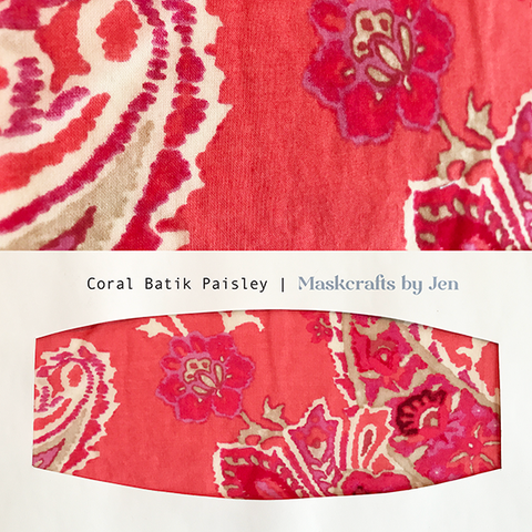 Coral Batiste Paisley