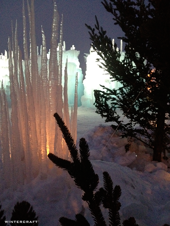 Wintercraft Winter Landscaping at the Ice Castles at Mall of America with Icicle Castle Luminary