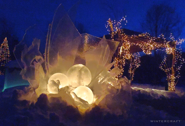 Light up a Globe Ice Lantern with LED lights! - Wintercraft