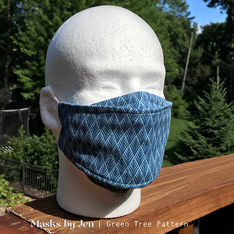 Green Tree Pattern Mask on dummy