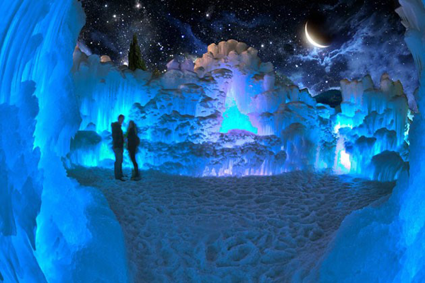 Ice Castle on Valentine's Day 2020