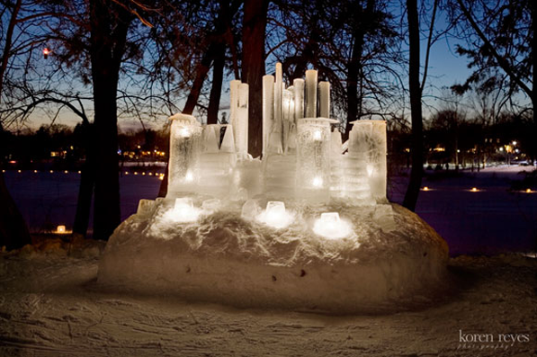 Kathy Loeffler's Ice Castle photo by Koren Reyes