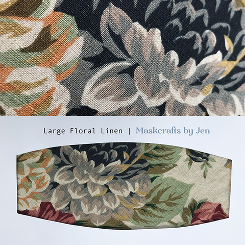 Large Floral Linen