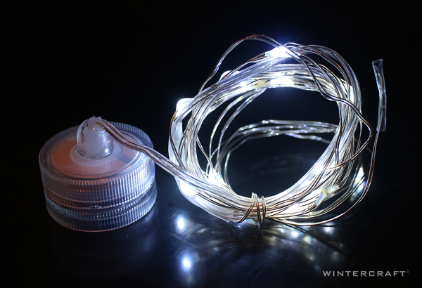 Micro Lights on Wire Wintercraft Batter-operated and Waterproof