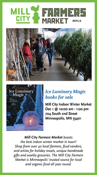 Ice Luminary Magic books for sale at Mill City Indoor Winter Market Dec 1 • 10am-1pm