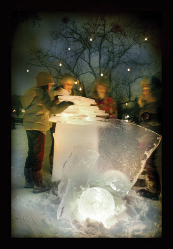 Luminary Loppet Enchanted Forest 2010 by Wintercraft Photo by Natasha D'Schommer