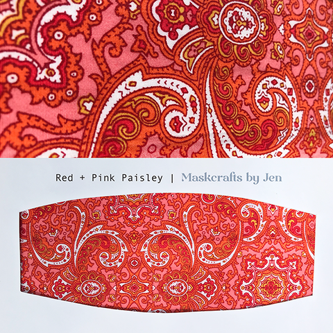 Red + Pink Paisley