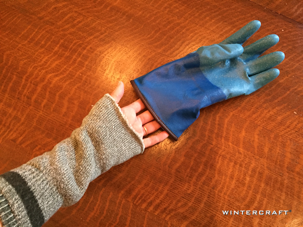 Wintercraft Cut Off for Warmth Blog Smurfy Blues with Wrist Warmers