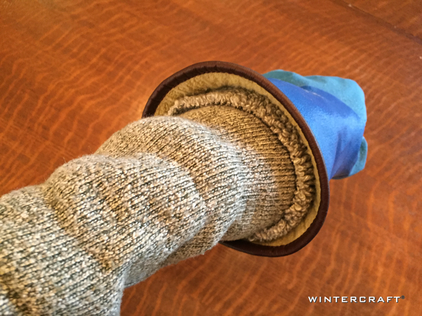 Wintercraft Cut Off for Warmth Blog Rolled Up Sock to Seal in Warmth