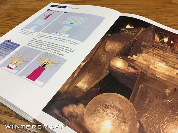 Wintercraft Luminary Magic Book Ice Chip Tower Project page 2