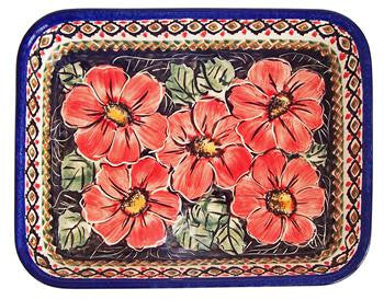 Large Rectangular BakerRed Garden