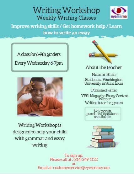 Writing Workshop for Middle & High School Students