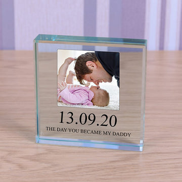 Personalised Glass Token - You Became My Daddy