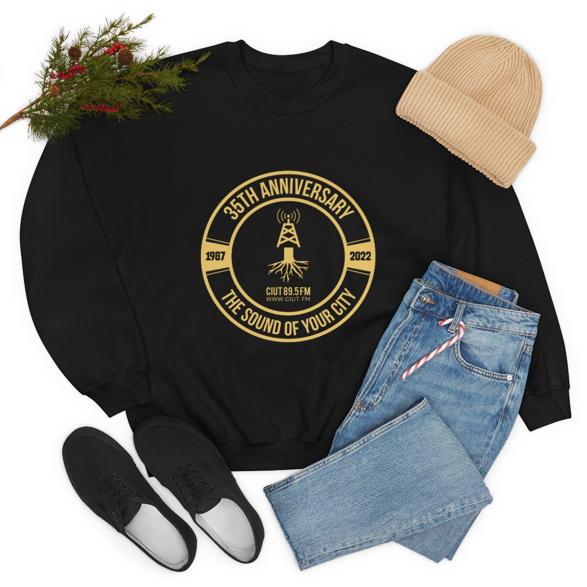 Unisex Heavy Blend™ Crewneck Sweatshirt 35th Anniversary Logo