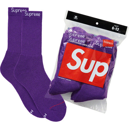 Supreme x Crew Socks Lila (4x) – Supreme Deutschland