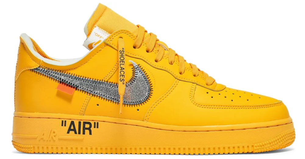 Brawl club prins Nike Air Force 1 Low Off-White ICA University Gold – Sneakers Depot