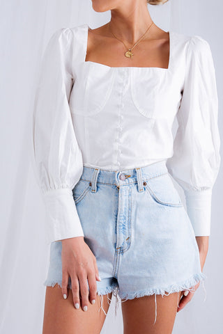 white top, white, top, pretty lavish, style, long sleeve