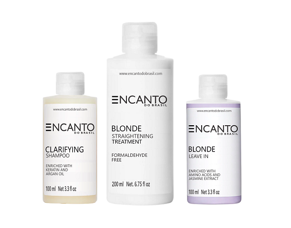 Encanto do Brasil Blonde Straightening Kit