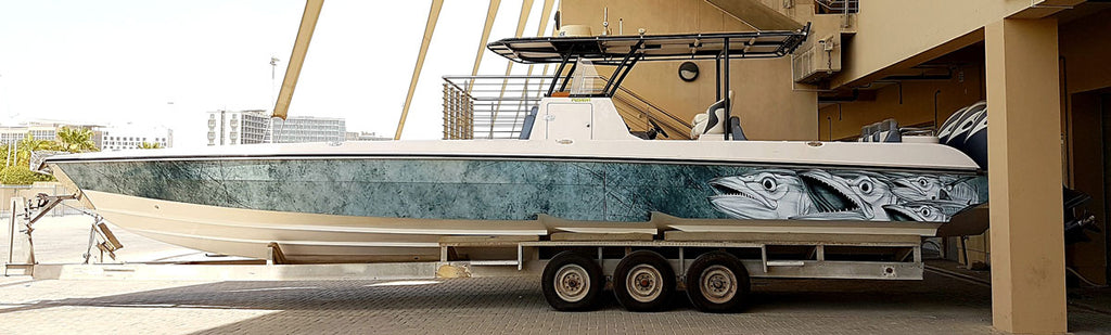 Spanish Mackerel Boat Wrap - Abu Dhabi, United Arab Emirates