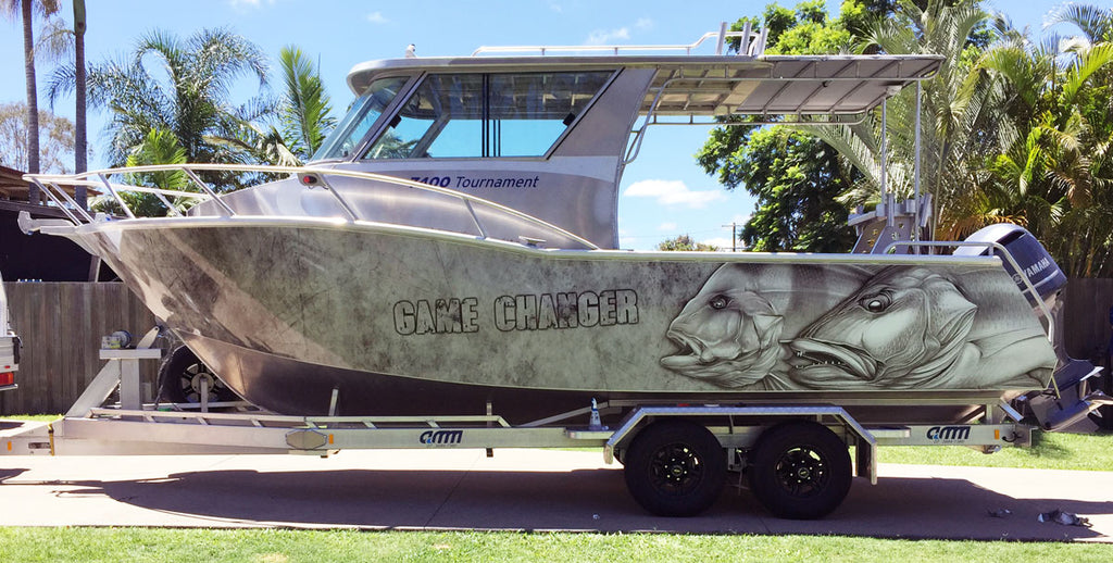 Mangrove Jack, Red Emperor Boat Wrap - Bundaberg, Queensland