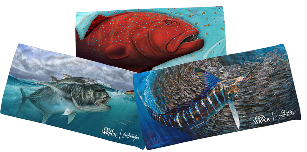 Coral Trout, GT, Marlin Beach Towels