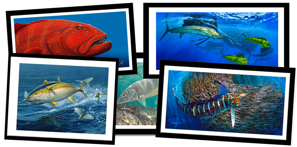 fishing Ocean Marlin Canvas Prints