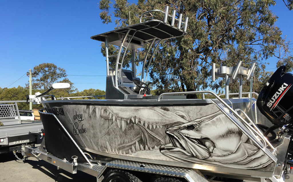 Barramundi, Croc Boat Wrap, Brisbane, Queensland