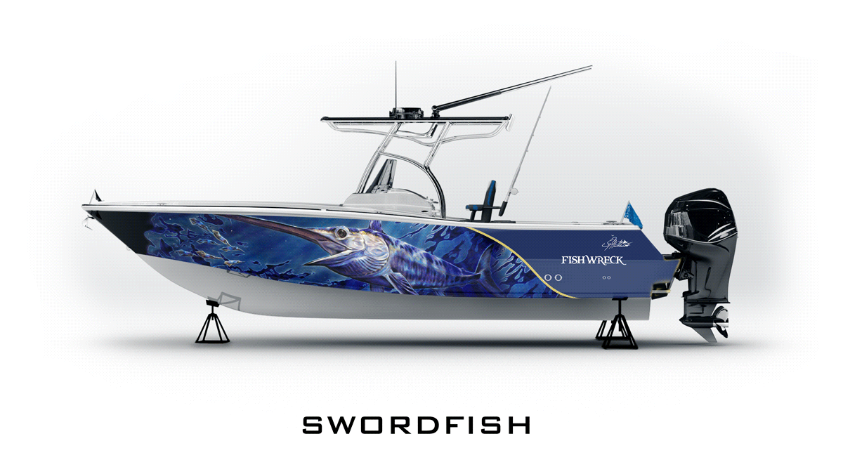 Swordfish Boat Wrap