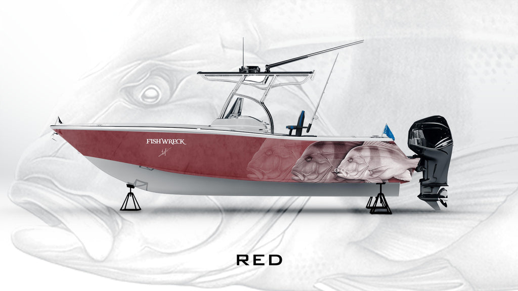 Red Emperor Boat Wrap