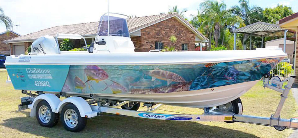 Permit, Bonefish and Tuna boat Wrap