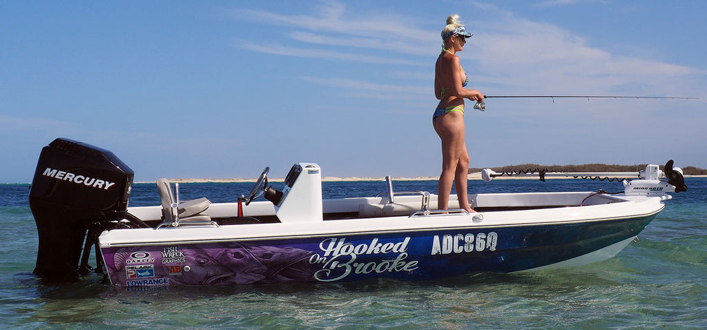 Hooked On Brooke Boat Wrap