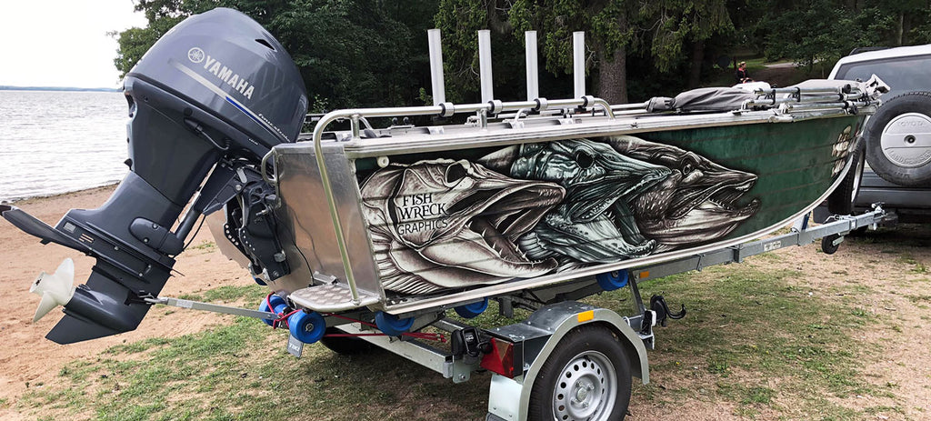 Nothern Pike Boat Wrap Sweden