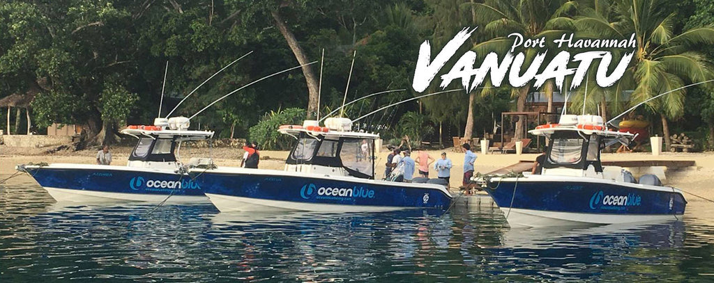 Insidious Camo Boat Wraps, Ocean Blue Fishing, Vanuatu