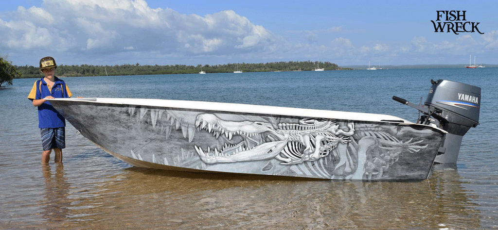crocodile boat wrap