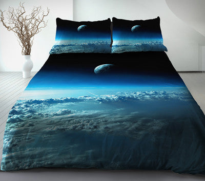 Blue Moon Bedding Cotton Cloud And Moon Duvet Cover Set Www